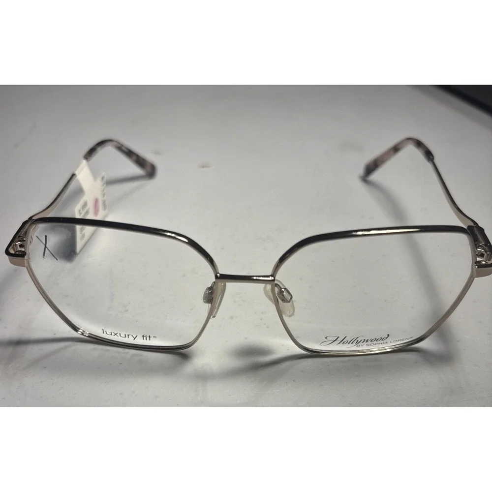 Sophia‎ Loren Eyeglasses Womens 56-15-140 Blush Geometric Full Rim Frame H04M